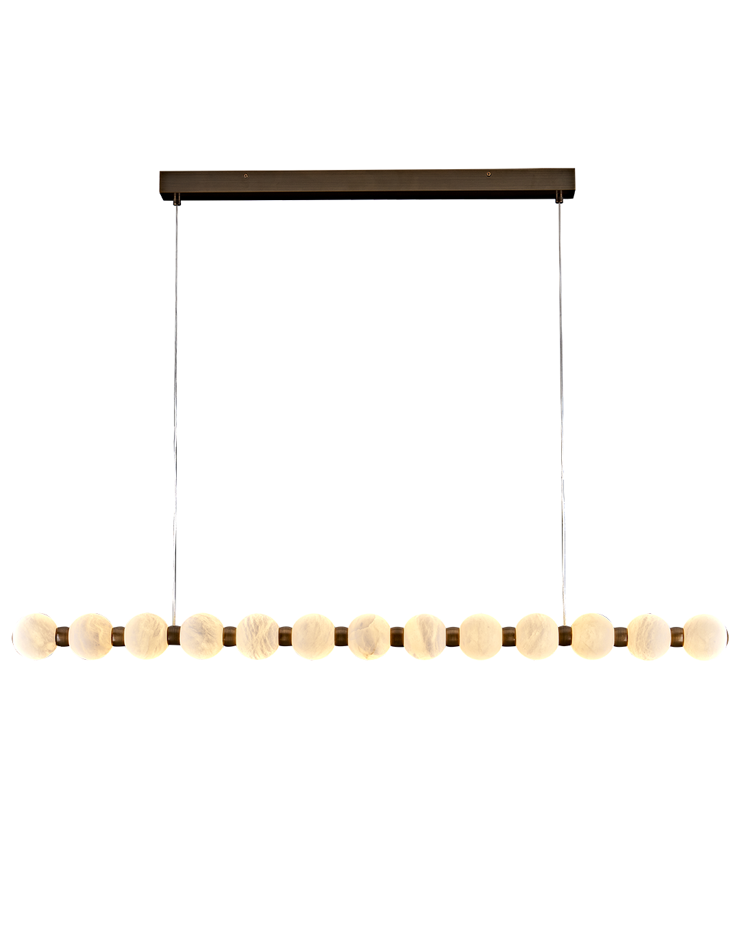 Alabaster Globe Bar L120cm Pendant 13XD8cm globe