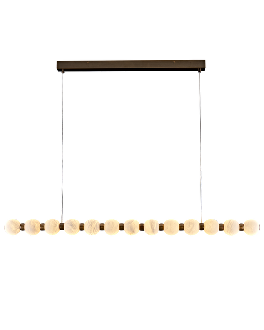 Alabaster Globe Bar L120cm Pendant 13XD8cm globe