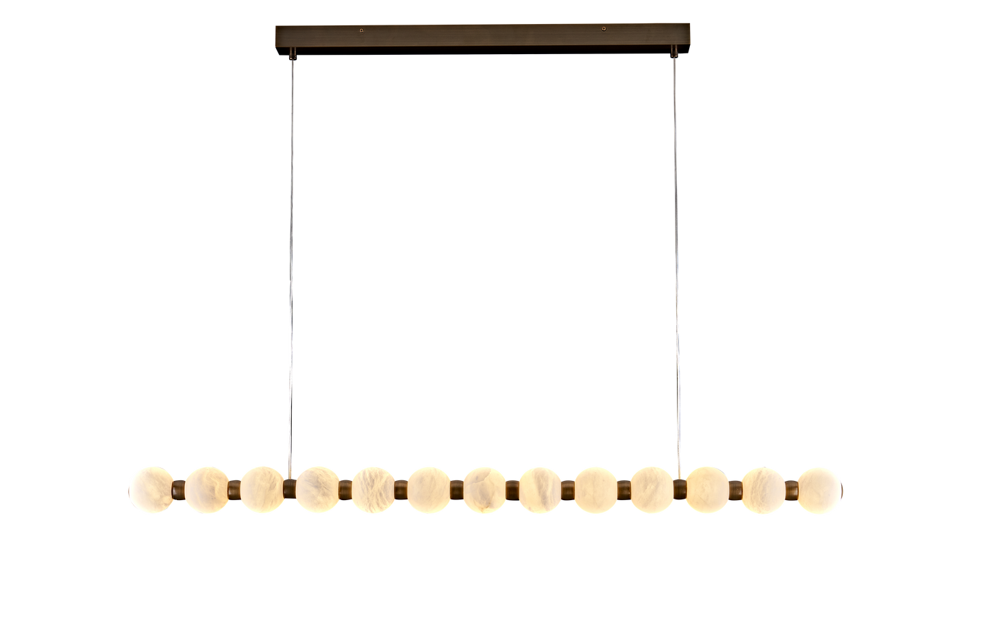Alabaster Globe Bar L120cm Pendant 13XD8cm globe