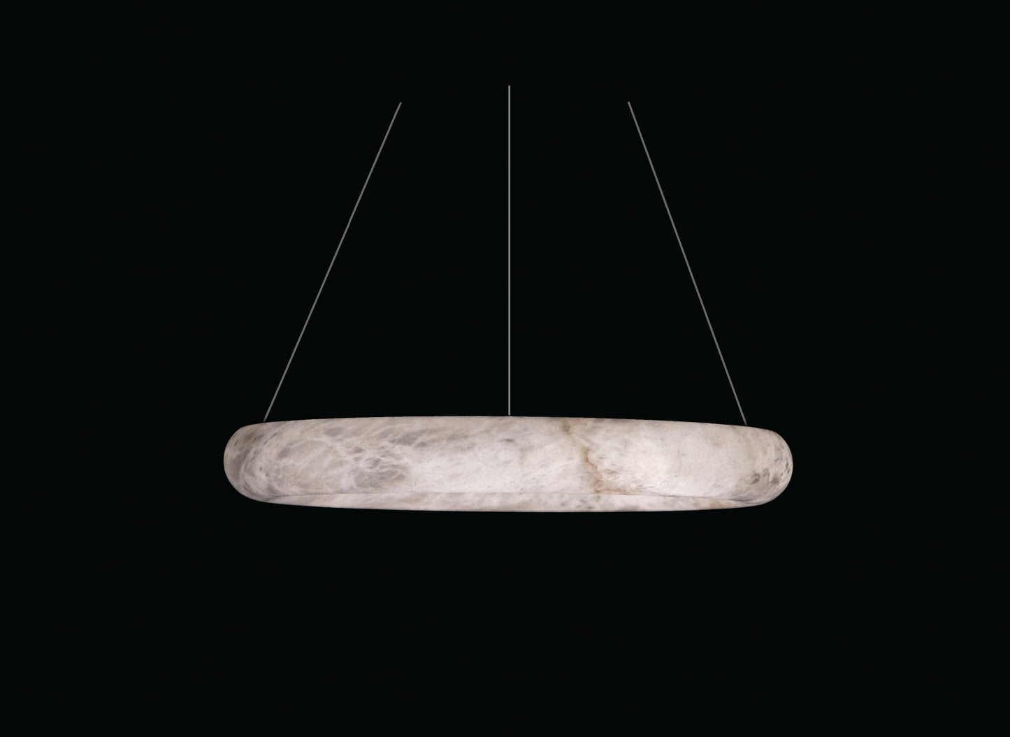 Alabaster Ring D39 cm Pendant Antique Brass