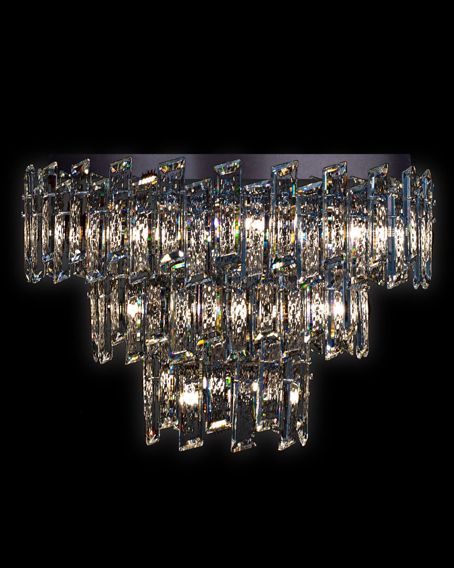 Crisiante Pendant 3 Tier 6/9Lt Chrome crisiante ceiling-pendant-lights Bedroom Lounge Kitchen Hallway MD22020110-18CCHR illuminati light