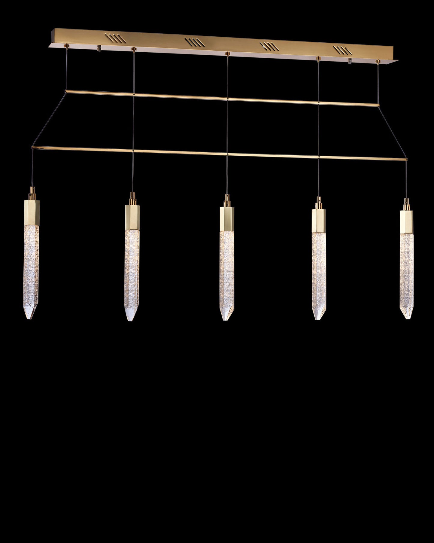 Shard 5Lt Bar Pendant Gold shard ceiling-pendant-lights Bedroom Lounge Kitchen Hallway MD17003025-5AGOL illuminati light
