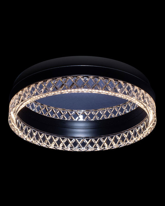 Santi Single Flush Black IP44 santi  flush-ceiling-lights  Bedroom  Lounge  Bathroom  Kitchen  Hallway MX22020106-1ABLKIP44 illuminati light