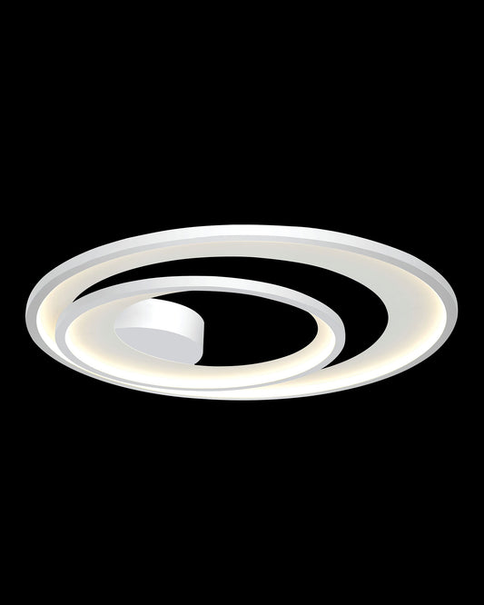 Saturn Double Ring Flush White saturn  flush-ceiling-lights  Bedroom  Lounge  Kitchen  Hallway MX19030002-2AWHI illuminati light