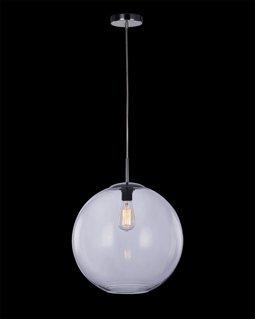 Oberon Small Pendant Clear oberon ceiling-pendant-lights Bedroom Lounge Kitchen Hallway MD13090001-1CCLR illuminati light