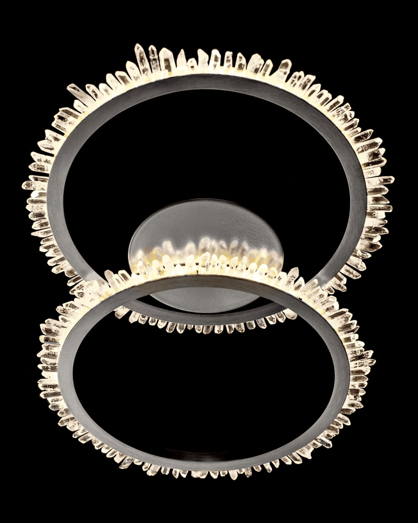 Quartz Halo Double Ring Flush Light Satin Nickel quartz-halo flush-ceiling-lights Bedroom Lounge Kitchen Hallway MX20020154-2ASN illuminati light