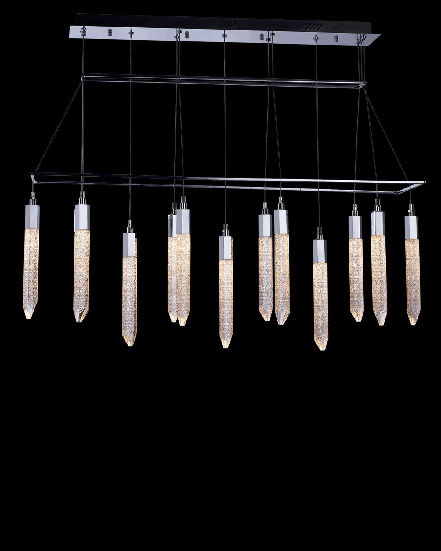 Shard 13Lt Bar Pendant Chrome shard ceiling-pendant-lights Bedroom Lounge Kitchen Hallway MD17003025-13ACHR illuminati light