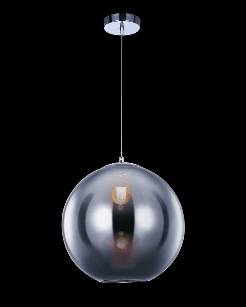 Oberon Medium Pendant Chrome oberon ceiling-pendant-lights Bedroom Lounge Kitchen Hallway MD13090001-1DCHR illuminati light