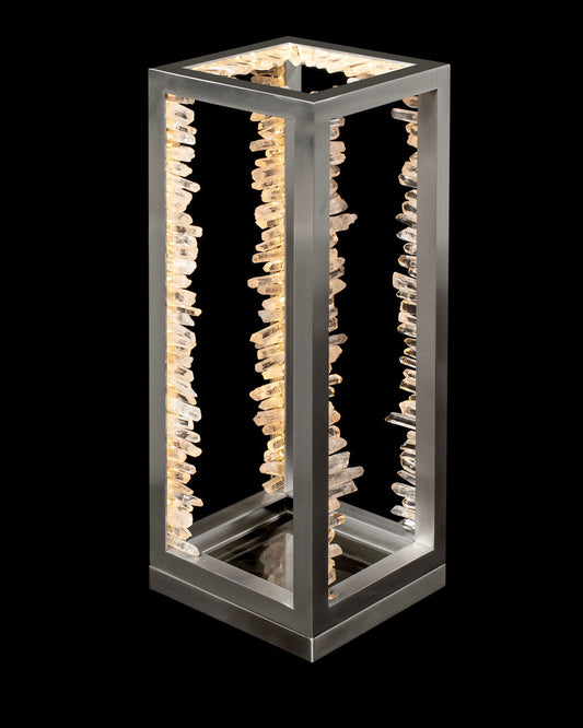 Quartz Retangular Table Light Satin Nickel quartz-retangular  table-lights  Bedroom  Lounge  Kitchen  Hallway MT20020154-1BSN illuminati light