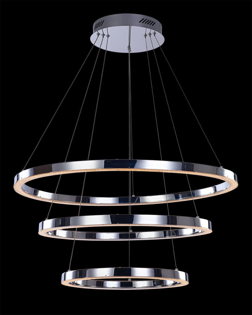 Cerchio Tripple Ring Pendant Illuminati Light