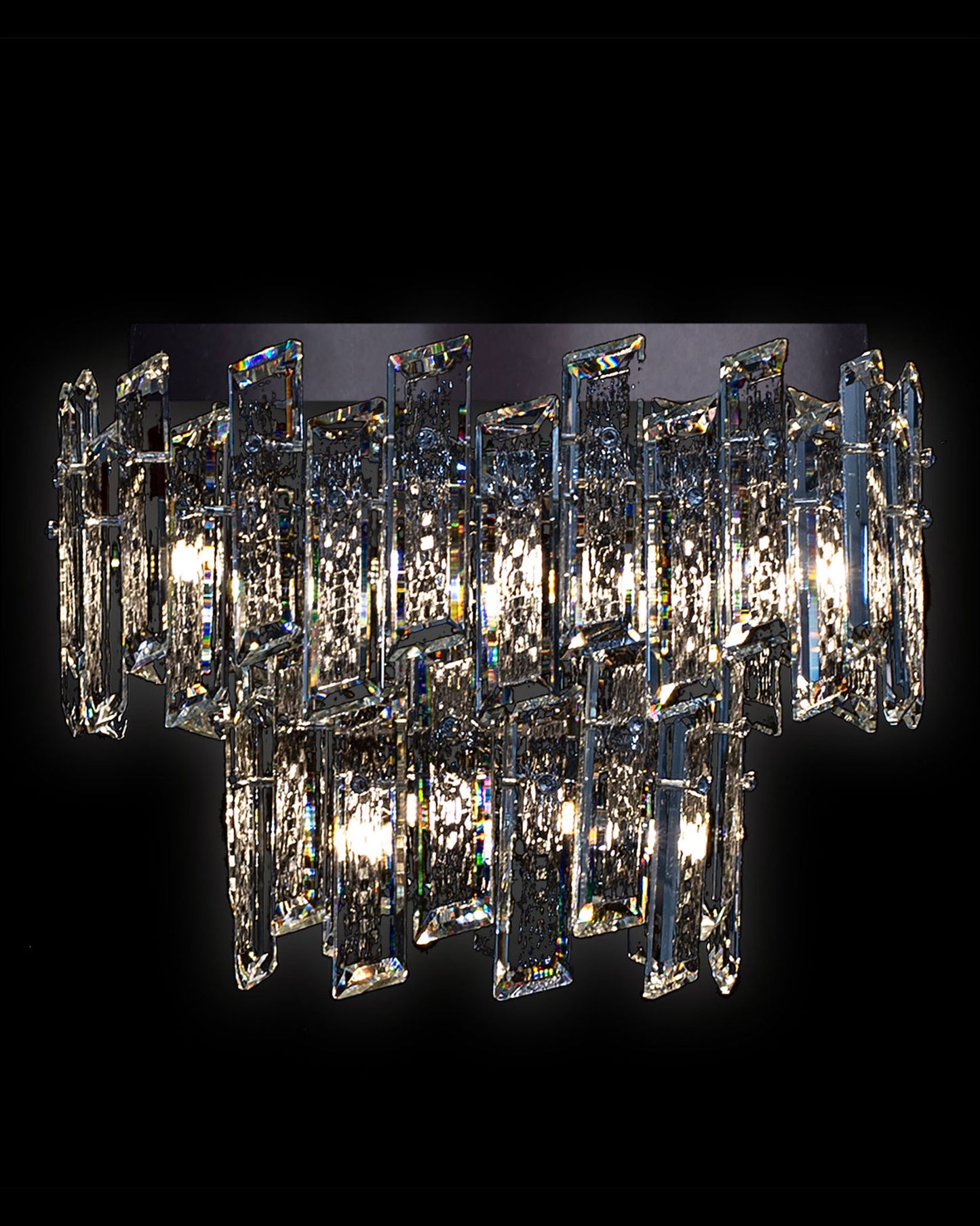 Crisiante Flush 2Tier 3/6Lt Chrome crisiante flush-ceiling-lights Bedroom Lounge Kitchen Hallway MX22020110-9BCHR illuminati light