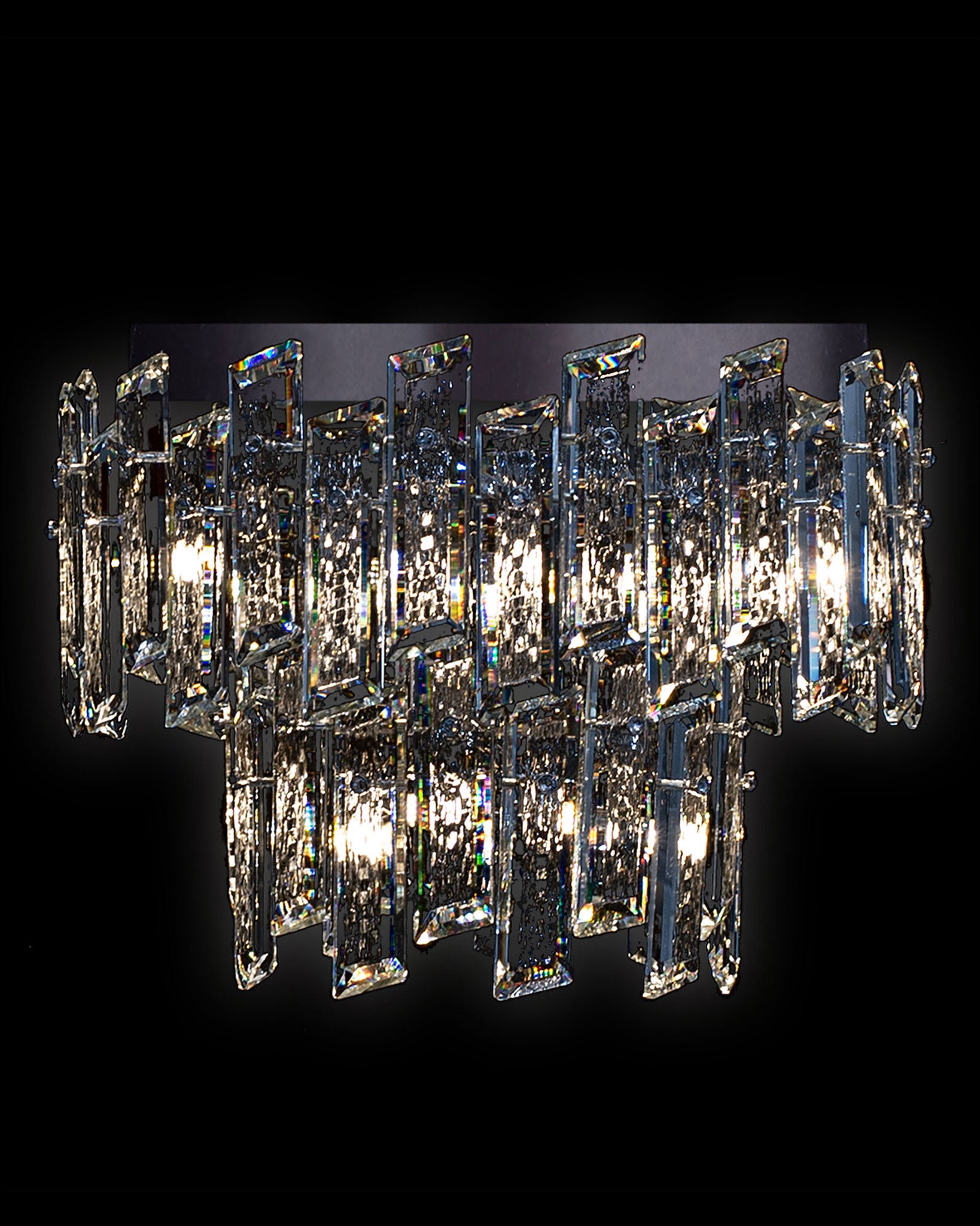 Crisiante Flush 2Tier 3/6Lt Chrome crisiante  flush-ceiling-lights  Bedroom  Lounge  Kitchen  Hallway MX22020110-9BCHR illuminati light