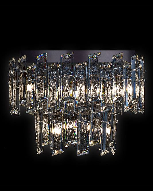 Crisiante Flush 2Tier 3/6Lt Chrome crisiante  flush-ceiling-lights  Bedroom  Lounge  Kitchen  Hallway MX22020110-9BCHR illuminati light