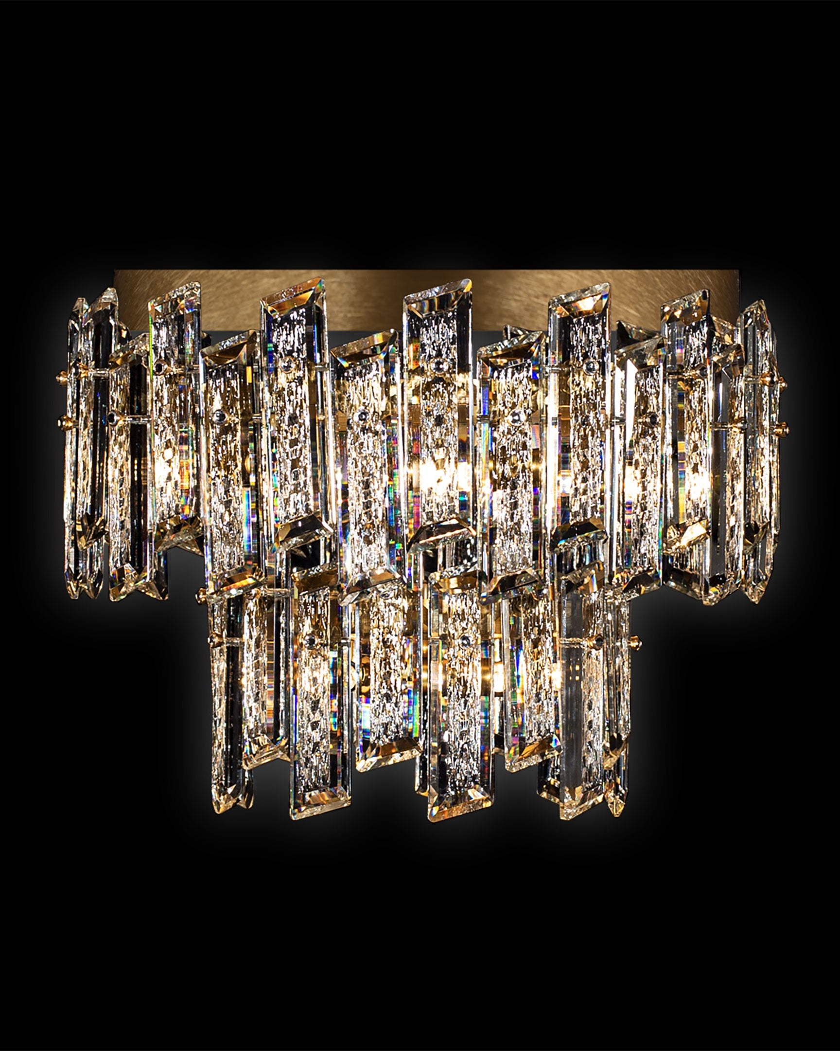 Crisiante Flush 2Tier 3/6Lt Gold crisiante  flush-ceiling-lights  Bedroom  Lounge  Kitchen  Hallway MX22020110-9BGOL illuminati light