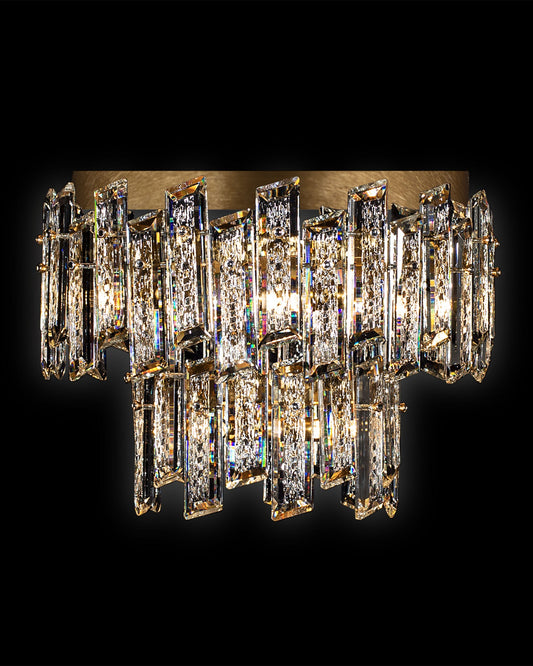 Crisiante Flush 2Tier 3/6Lt Gold crisiante  flush-ceiling-lights  Bedroom  Lounge  Kitchen  Hallway MX22020110-9BGOL illuminati light