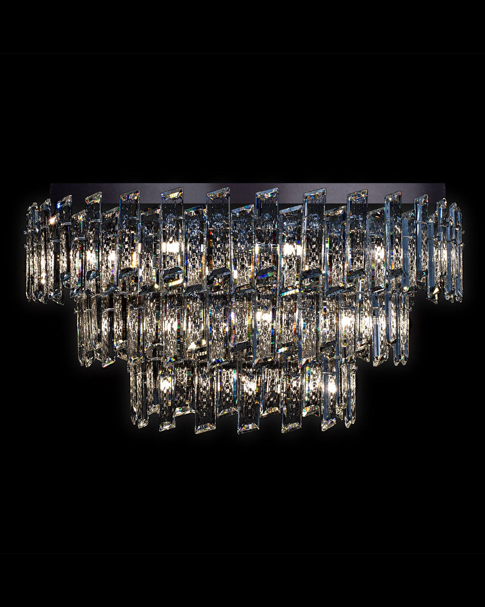 Crisiante Flush 3Tier 6/9/12Lt Chrome crisiante  flush-ceiling-lights  Bedroom  Lounge  Kitchen  Hallway MX22020110-27CCHR illuminati light
