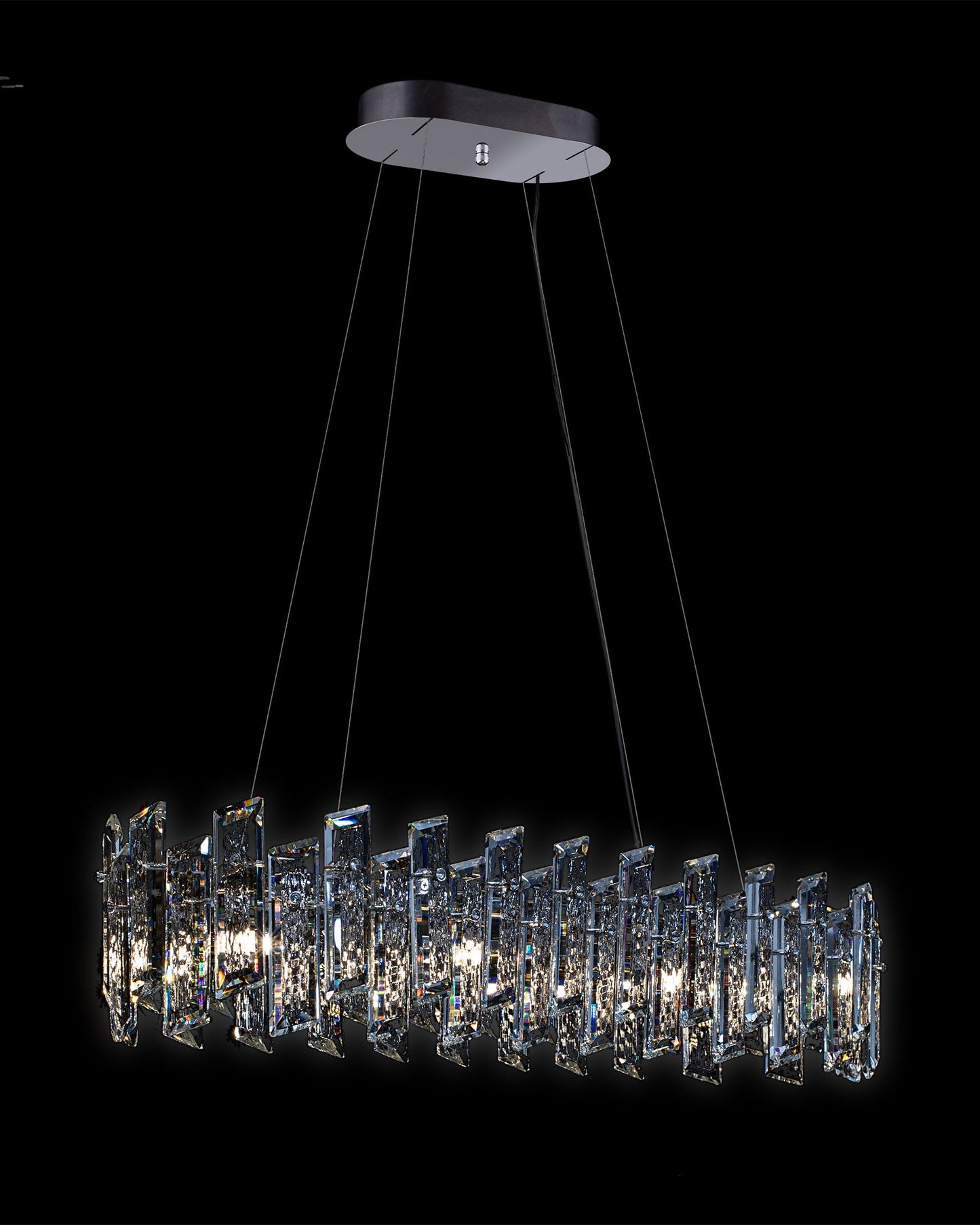 Crisiante Oval Pendant Small Chrome crisiante ceiling-pendant-lights Bedroom Lounge Kitchen Hallway MD22020110-8LCHR illuminati light