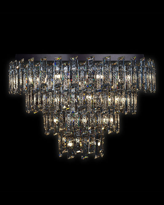 Crisiante Flush 4Tier 3/6/9/12Lt Chrome crisiante  flush-ceiling-lights  Bedroom  Lounge  Kitchen  Hallway MX22020110-30DCHR illuminati light