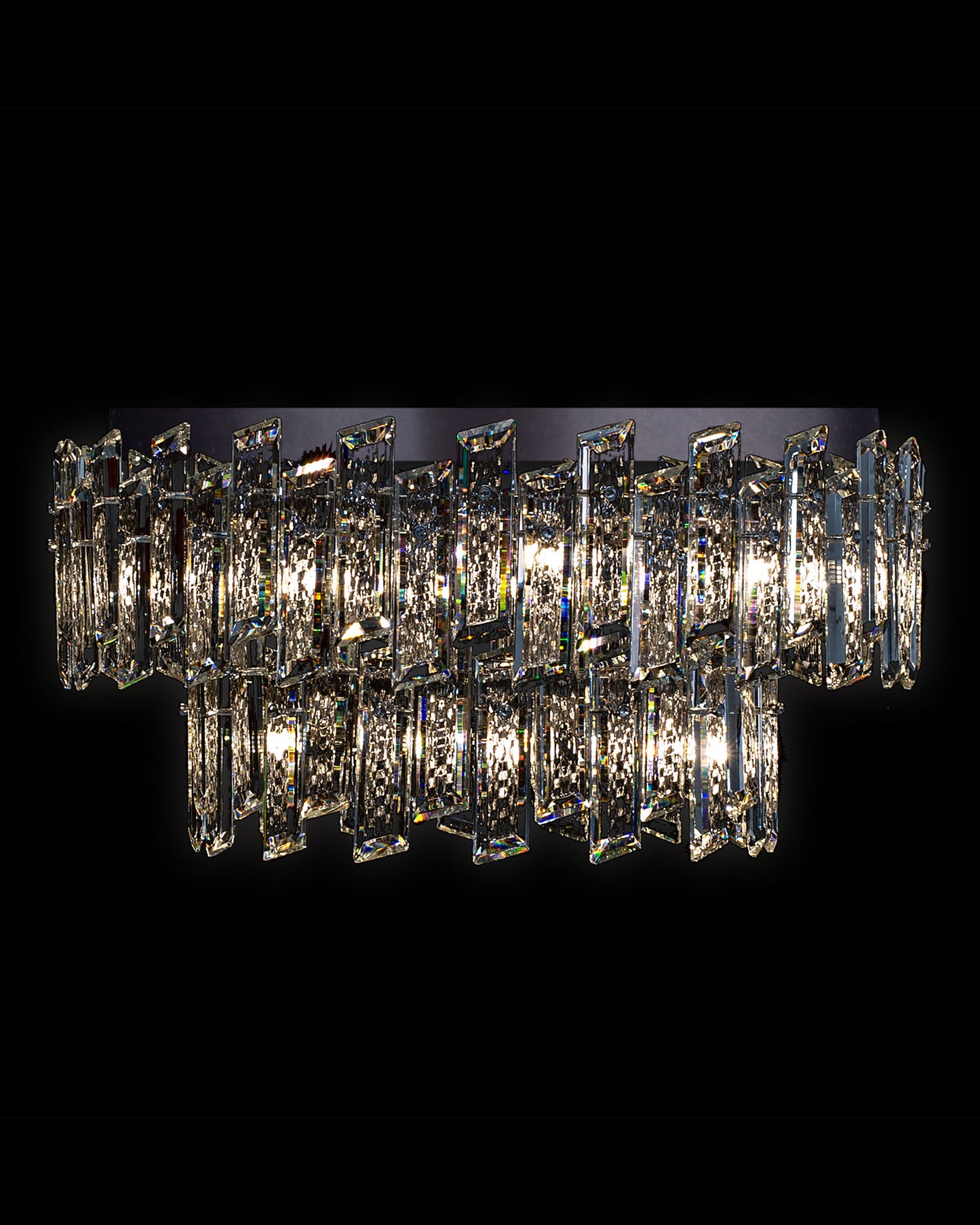 Crisiante Flush 2Tier 6/9Lt Chrome crisiante flush-ceiling-lights Bedroom Lounge Kitchen Hallway MX22020110-15BCHR illuminati light