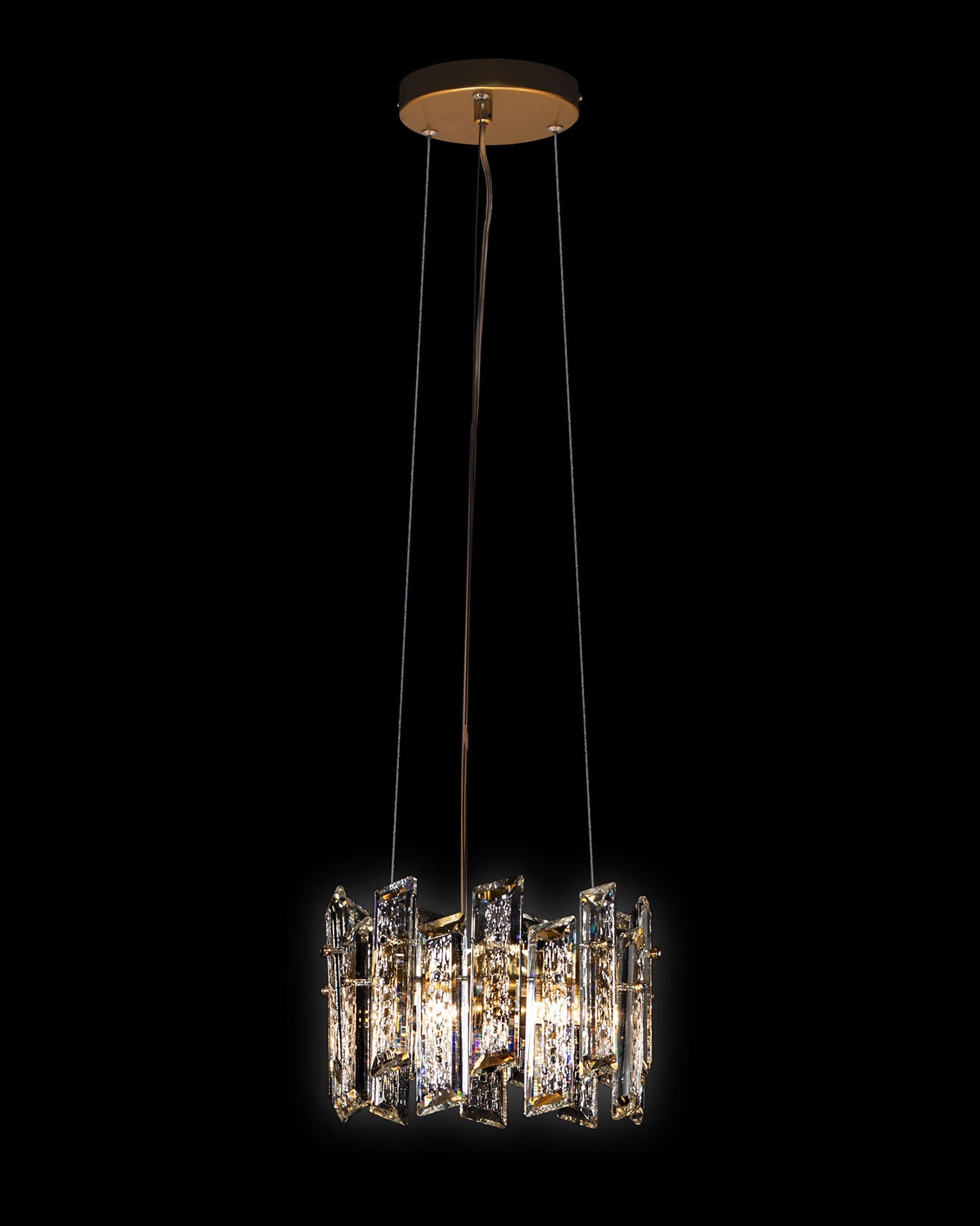 Crisiante Pendant 3Lt D25cm Gold crisiante ceiling-pendant-lights Bedroom Lounge Kitchen Hallway MD22020110-3AGOL illuminati light