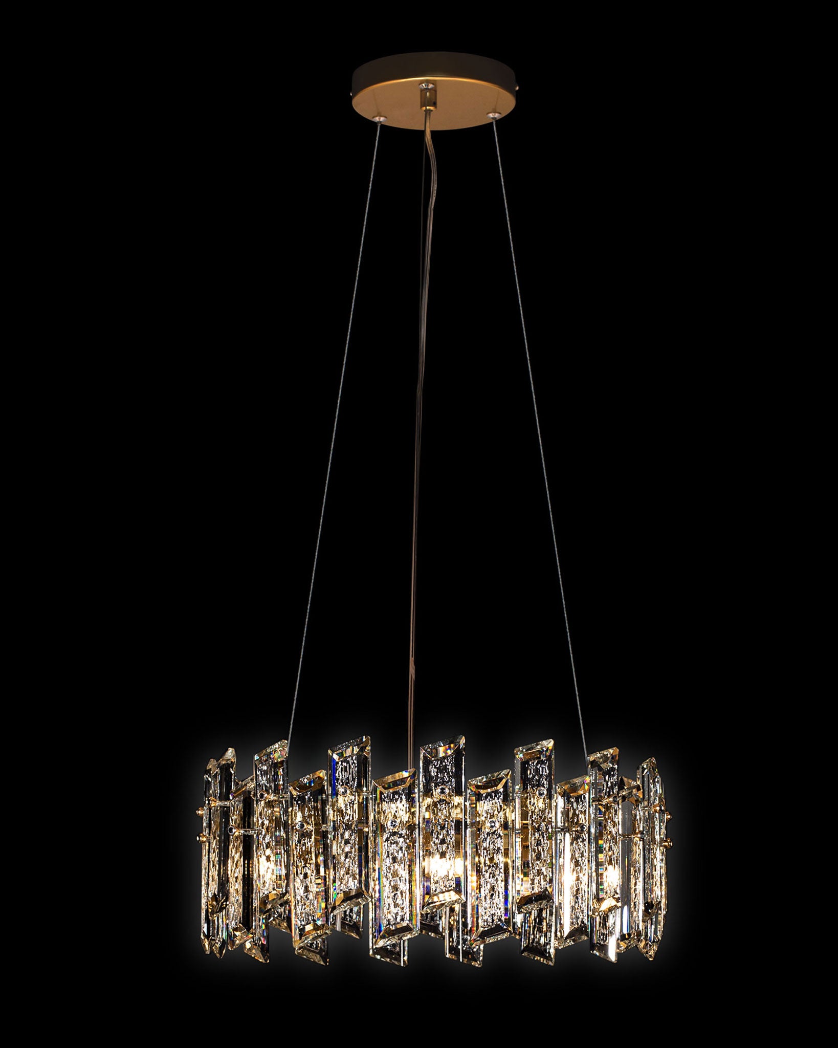 Crisiante Pendant 6Lt D40cm Gold crisiante  ceiling-pendant-lights  Bedroom  Lounge  Kitchen  Hallway MD22020110-6AGOL illuminati light