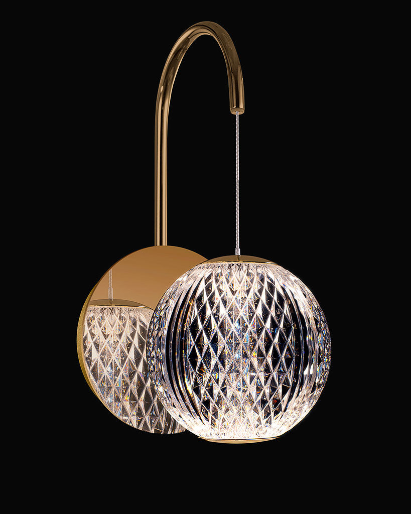 Diamante Wall Gold diamante wall-lights Bedroom Lounge Kitchen Hallway MB20001012-1AGOL illuminati light