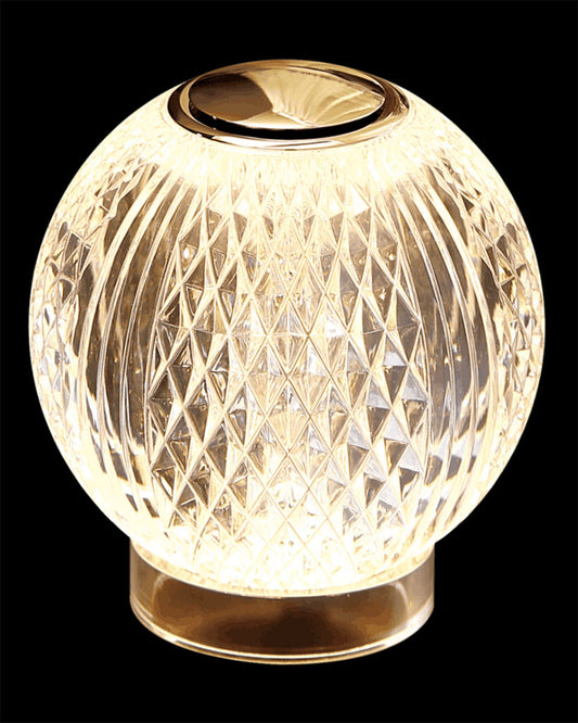 Diamante Globe Chargeable Table Lamp Gold diamante  table-lights  Bedroom  Lounge  Kitchen  Hallway MT20001012-1AGOL illuminati light