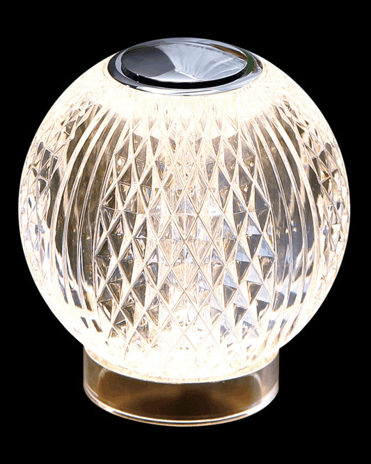 Diamante Globe Chargeable Table Lamp Chrome diamante  table-lights  Bedroom  Lounge  Kitchen  Hallway MT20001012-1ACHR illuminati light