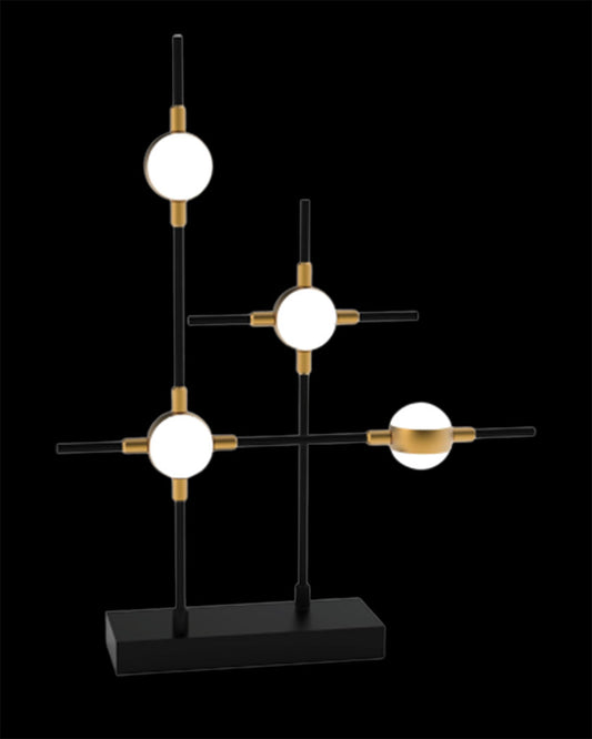 Molecular 4Lt Table Black With Gold Model A molecular  table-lights  Bedroom  Lounge  Kitchen  Hallway MT18001067-4ABG illuminati light