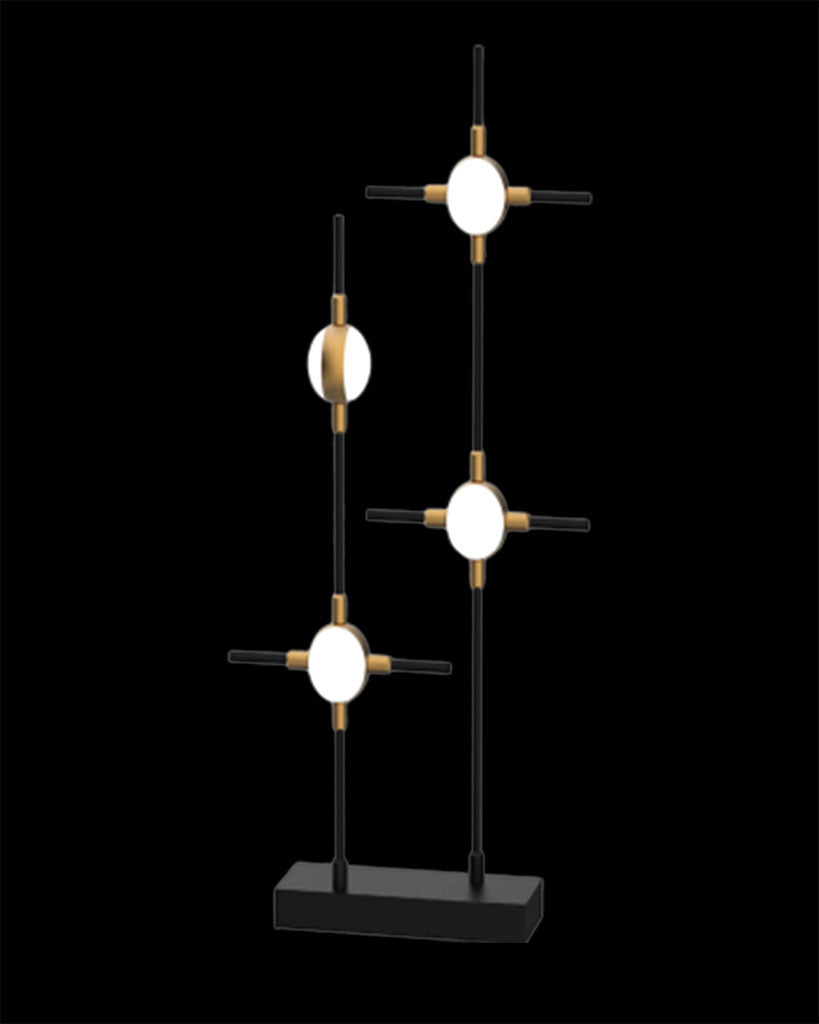 Molecular 4Lt Table Black With Gold Model E molecular  table-lights  Bedroom  Lounge  Kitchen  Hallway MT18001067-4EBG illuminati light