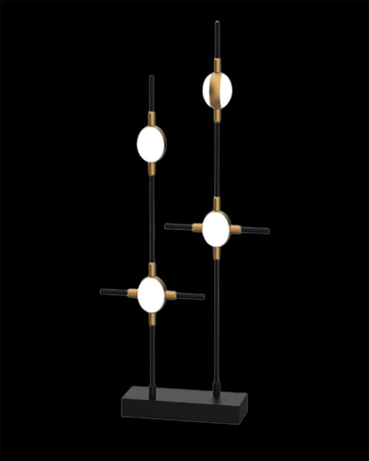 Molecular 4Lt Table Black With Gold Model D molecular  table-lights  Bedroom  Lounge  Kitchen  Hallway MT18001067-4DBG illuminati light