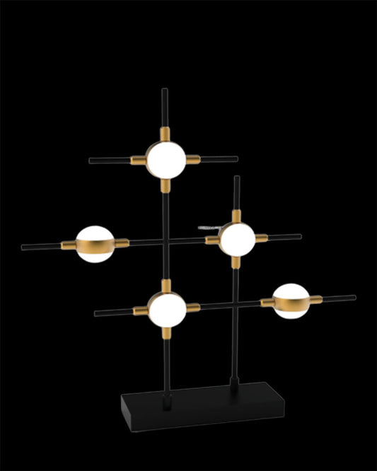 Molecular 5Lt Table Black With Gold Model A molecular  table-lights  Bedroom  Lounge  Kitchen  Hallway MT18001067-5ABG illuminati light