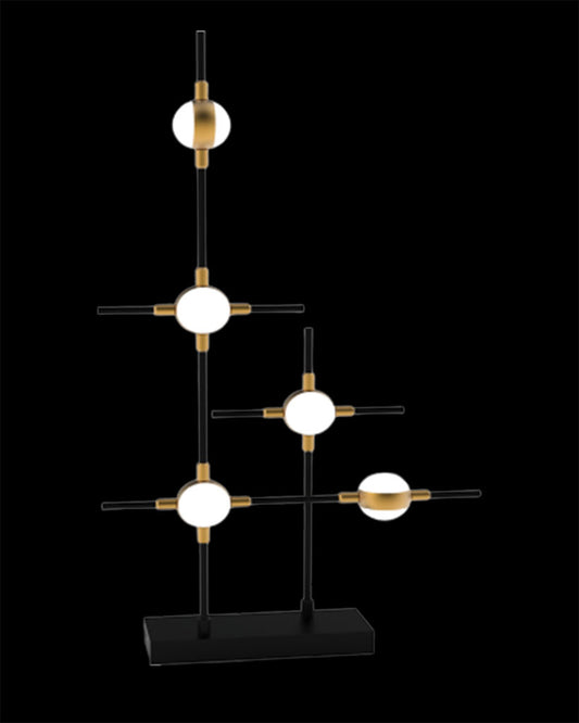 Molecular 5Lt Table Black With Gold Model E molecular  table-lights  Bedroom  Lounge  Kitchen  Hallway MT18001067-5EBG illuminati light