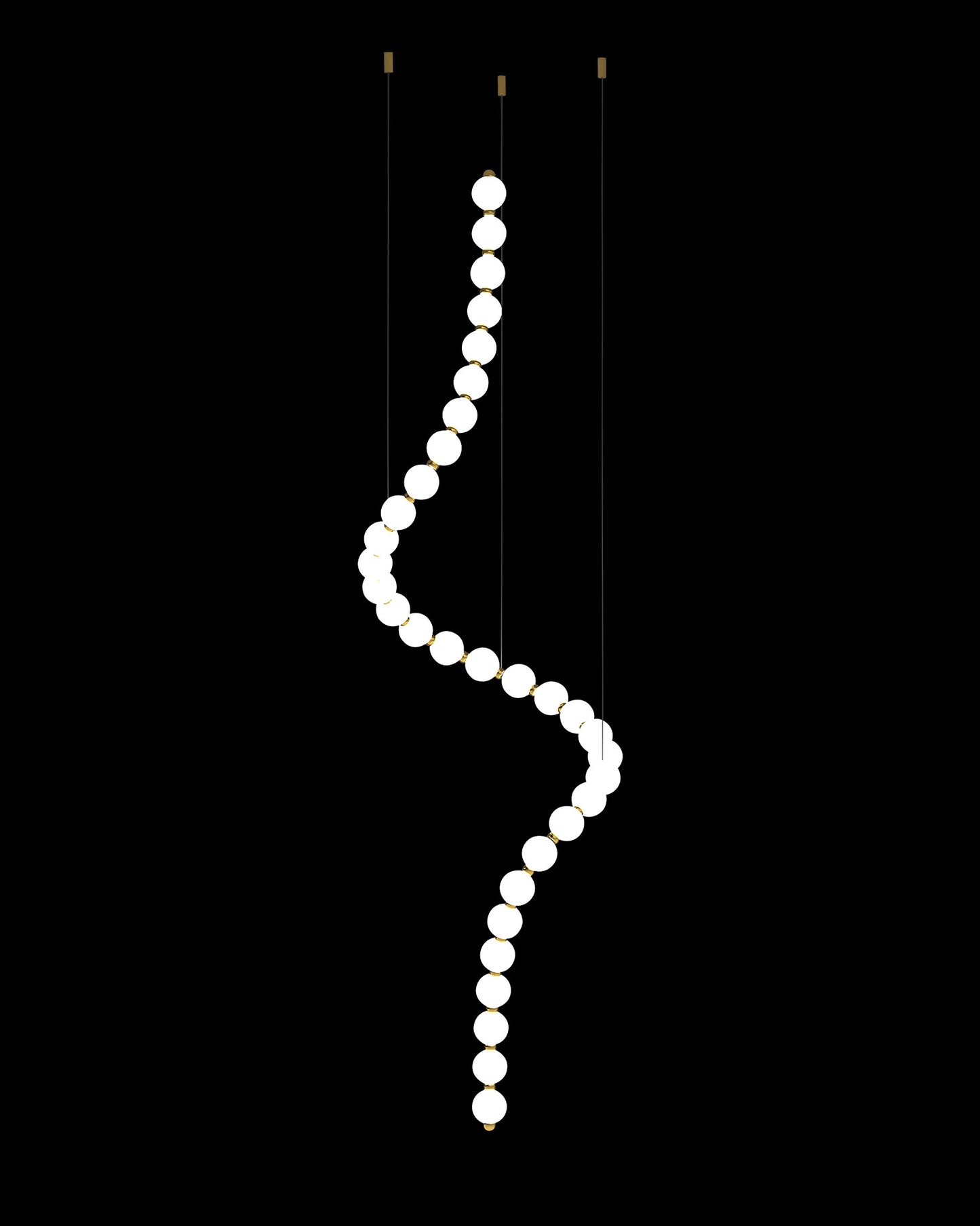 Pearl 33Lt Vertical Pendant Chrome pearl ceiling-pendant-lights Bedroom Lounge Kitchen Hallway MD19001033-33AY.V illuminati light