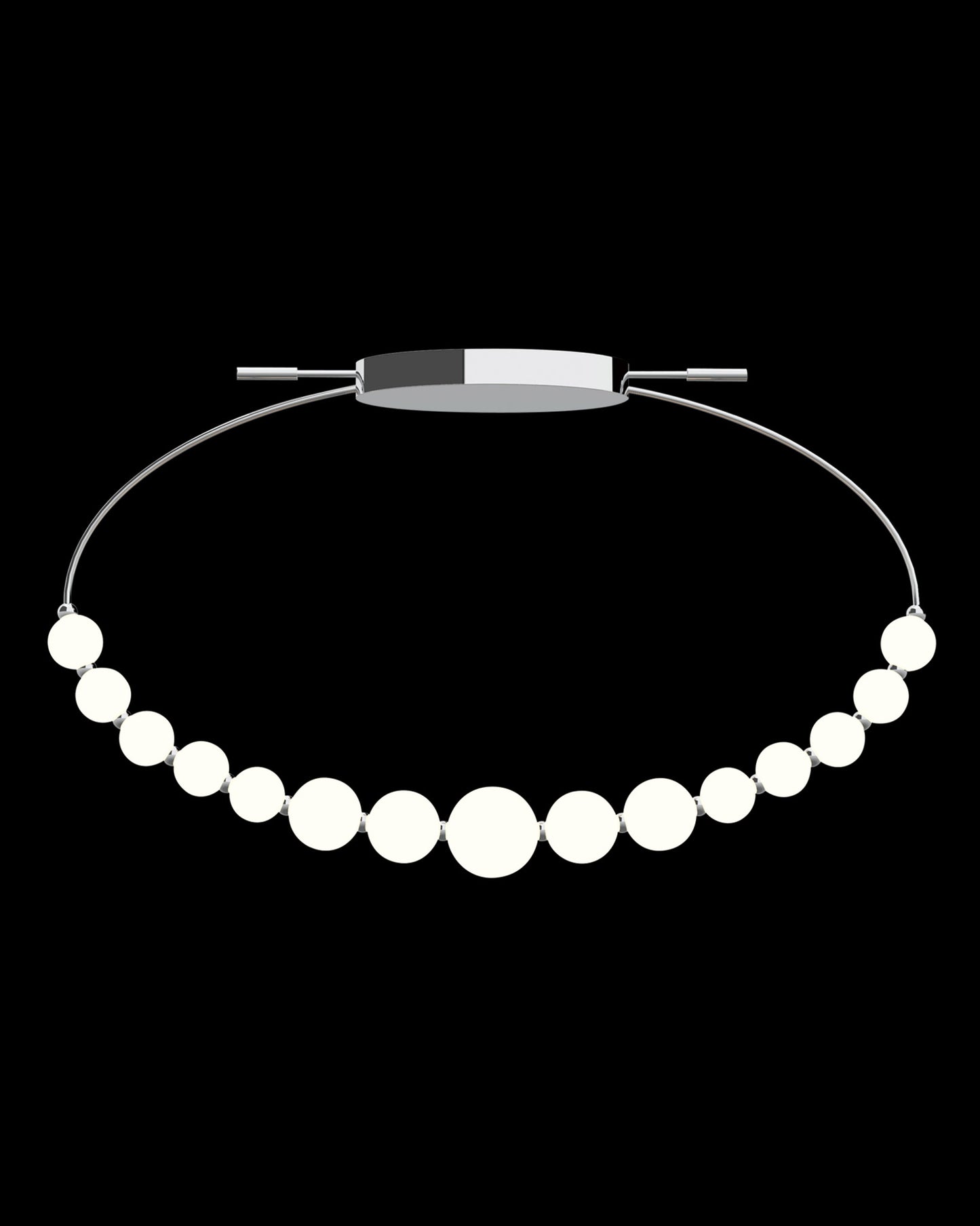 Pearl Semi-Flush Chrome pearl semi-flush-ceiling-lights Bedroom Lounge Kitchen Hallway MX19001033-1CCHR illuminati light