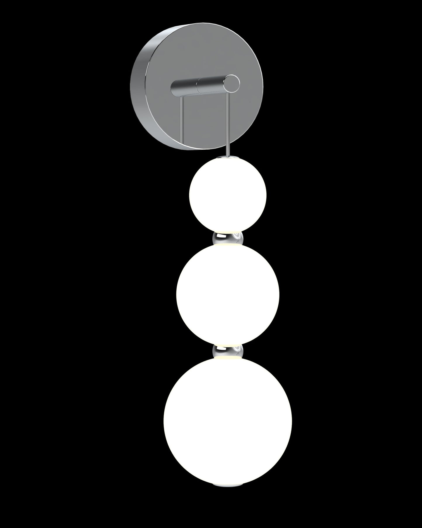 Pearl 3Lt Wall Chrome pearl wall-lights Bedroom Lounge Kitchen Hallway MB21001033-1BCHR illuminati light