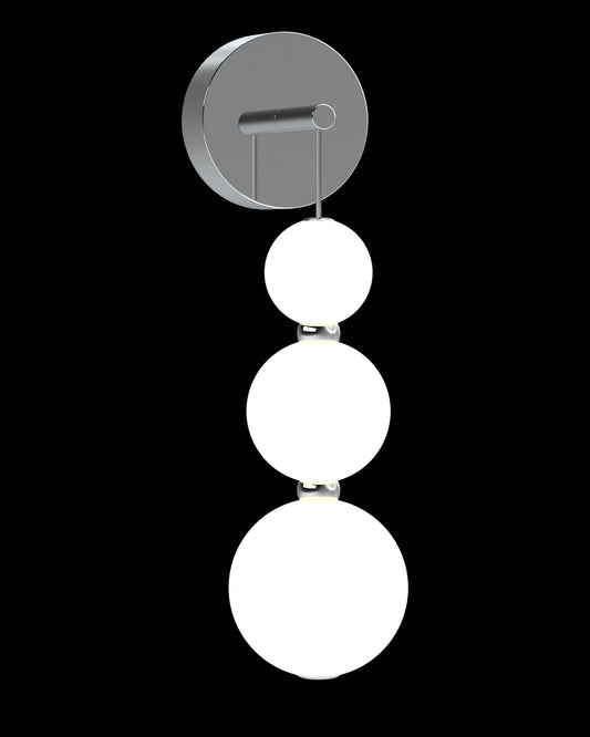 Pearl 3Lt Wall Chrome pearl  wall-lights  Bedroom  Lounge  Kitchen  Hallway MB21001033-1BCHR illuminati light