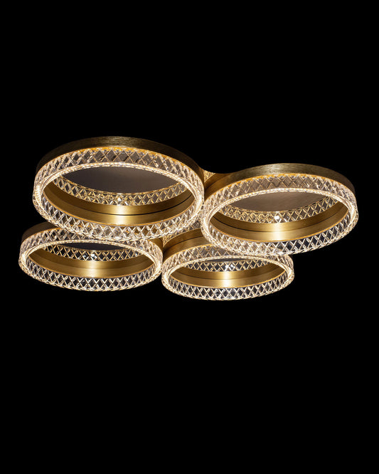 Santi 4Lt Flush Gold santi  flush-ceiling-lights  Bedroom  Lounge  Kitchen  Hallway MX22020106-4AGOL illuminati light