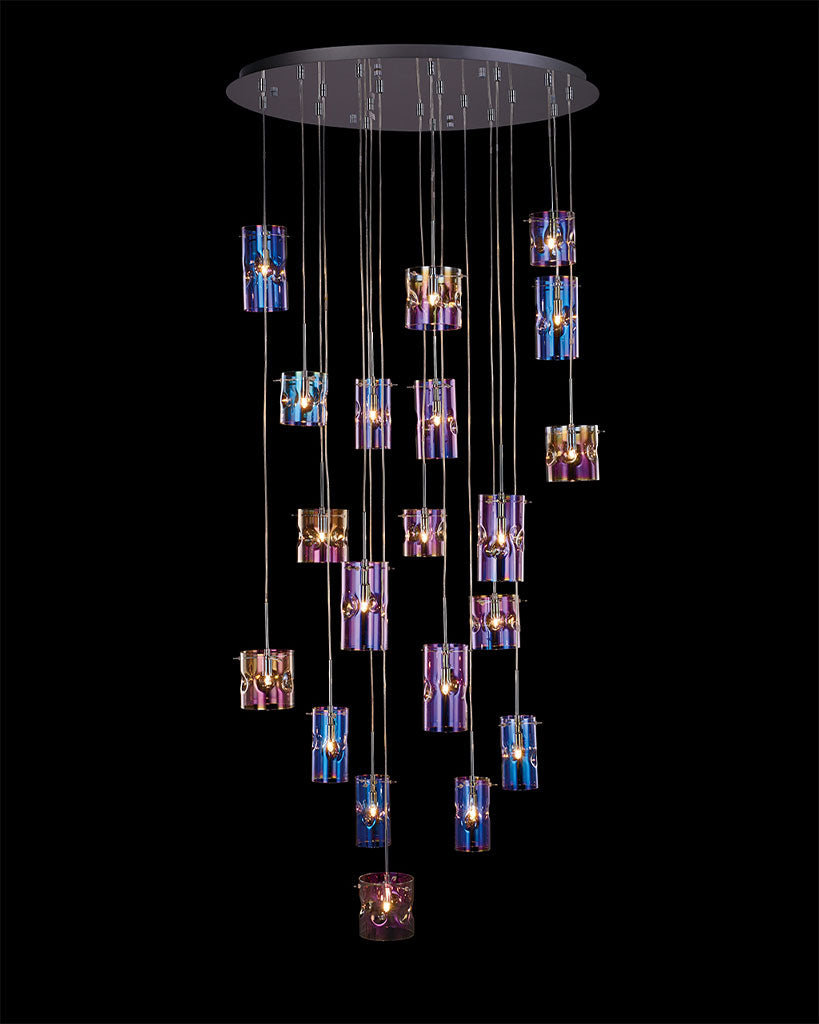 Venus 20Lt Pendant Translucent Multi venus ceiling-pendant-lights staircase-lights Bedroom Lounge Kitchen Hallway MD13028079-20AMULTI illuminati light