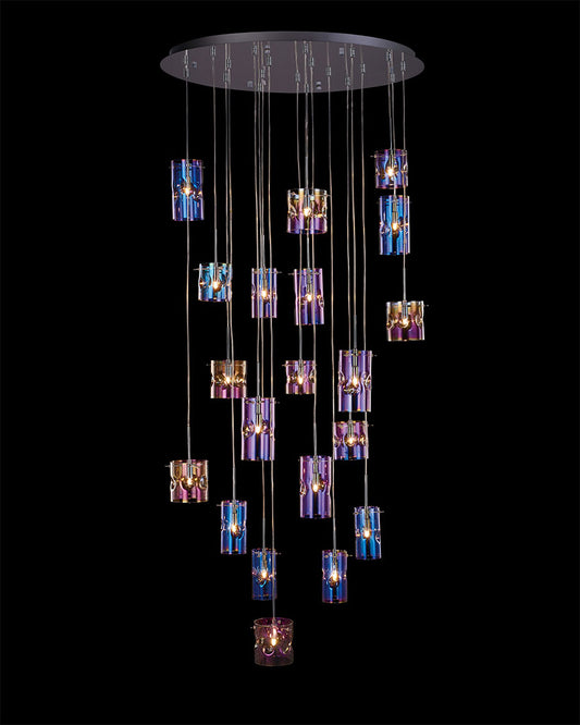 Venus 20Lt Pendant Translucent Multi venus  ceiling-pendant-lights  staircase-lights  Bedroom  Lounge  Kitchen  Hallway MD13028079-20AMULTI illuminati light