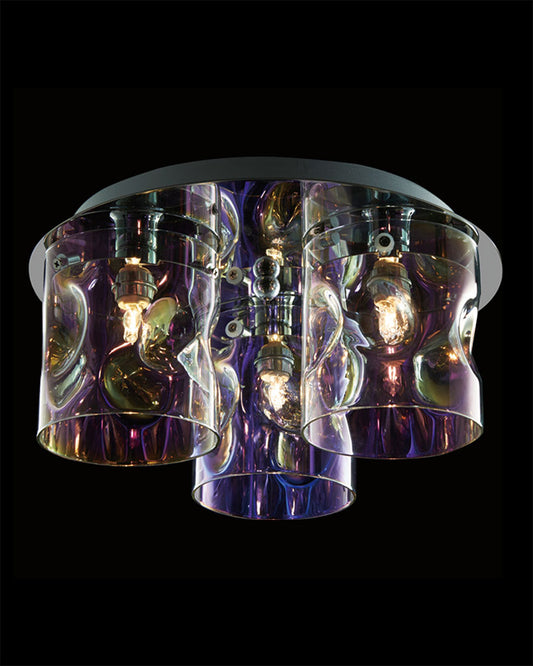 Venus 3Lt Flush Translucent Multi Illuminati Light