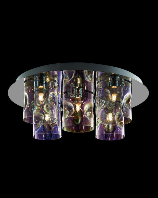 Venus 5Lt Flush Translucent Multi Illuminati Light