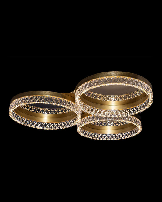 Santi 3Lt Flush Gold santi  flush-ceiling-lights  Bedroom  Lounge  Kitchen  Hallway MX22020106-3AGOL illuminati light