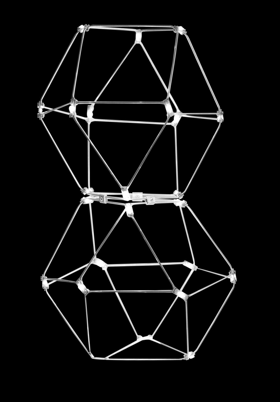 Lucciola Double Prism Table Lamp Stainless Steel lucciola table-lights Bedroom Lounge Kitchen Hallway MT18001068-2ASS illuminati light