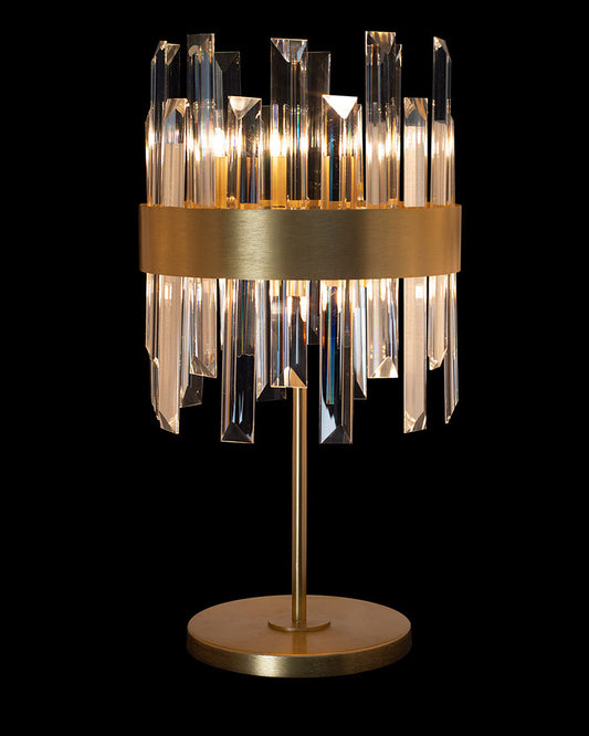 Zenna Table Lamp Satin Gold Illuminati Light