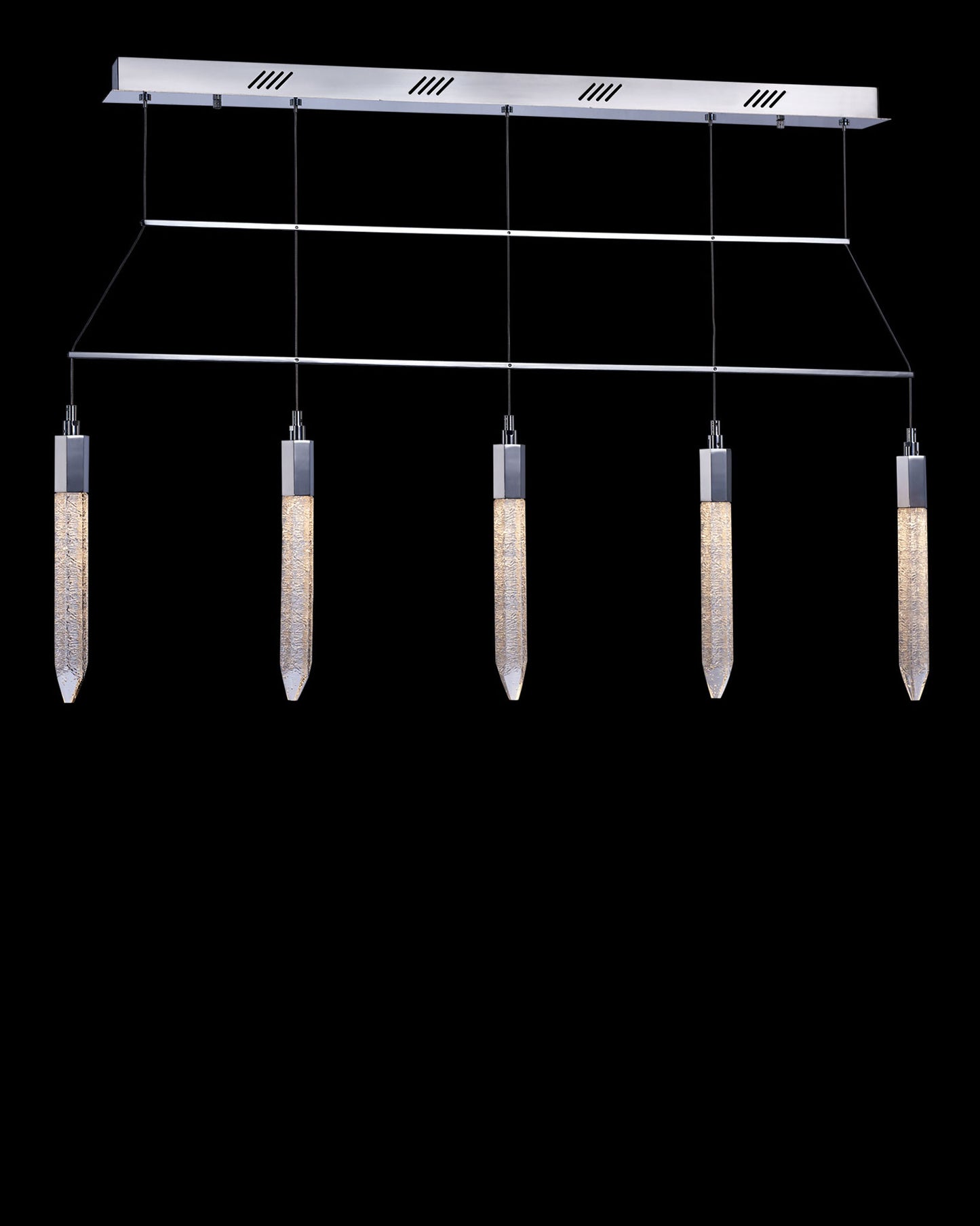 Shard 5Lt Bar Pendant Chrome shard ceiling-pendant-lights Bedroom Lounge Kitchen Hallway MD17003025-5ACHR illuminati light