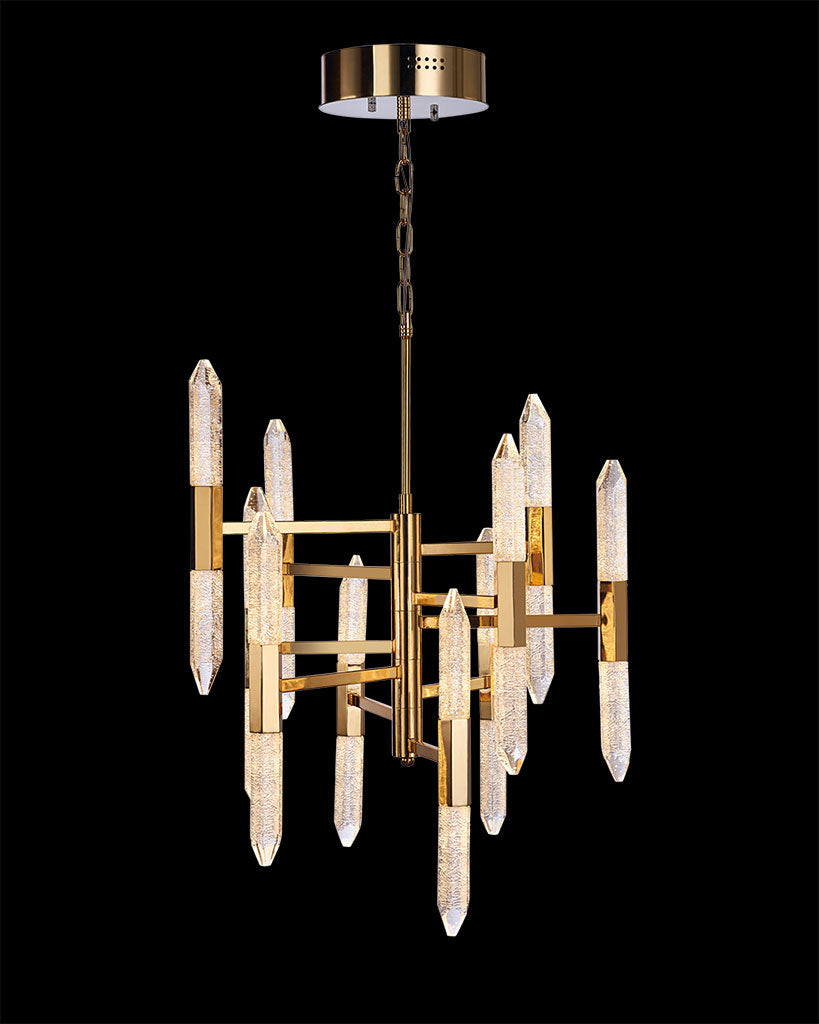 Shard 10 Arm 20 Lt Pendant Gold shard ceiling-pendant-lights Bedroom Lounge Kitchen Hallway MD17003025-20AGOL illuminati light