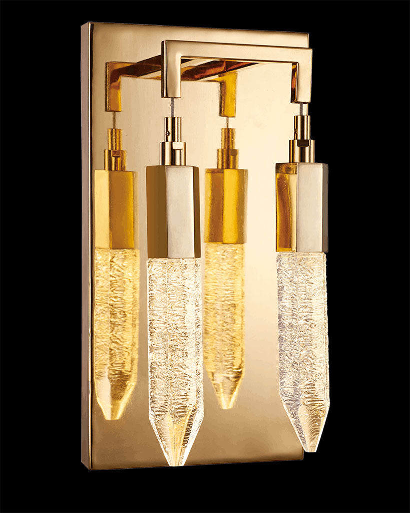 Shard Double Wall Gold shard  wall-lights  Bedroom  Lounge  Kitchen  Hallway MB17003025-2AGOL illuminati light