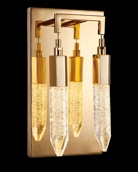 Shard Double Wall Gold shard  wall-lights  Bedroom  Lounge  Kitchen  Hallway MB17003025-2AGOL illuminati light