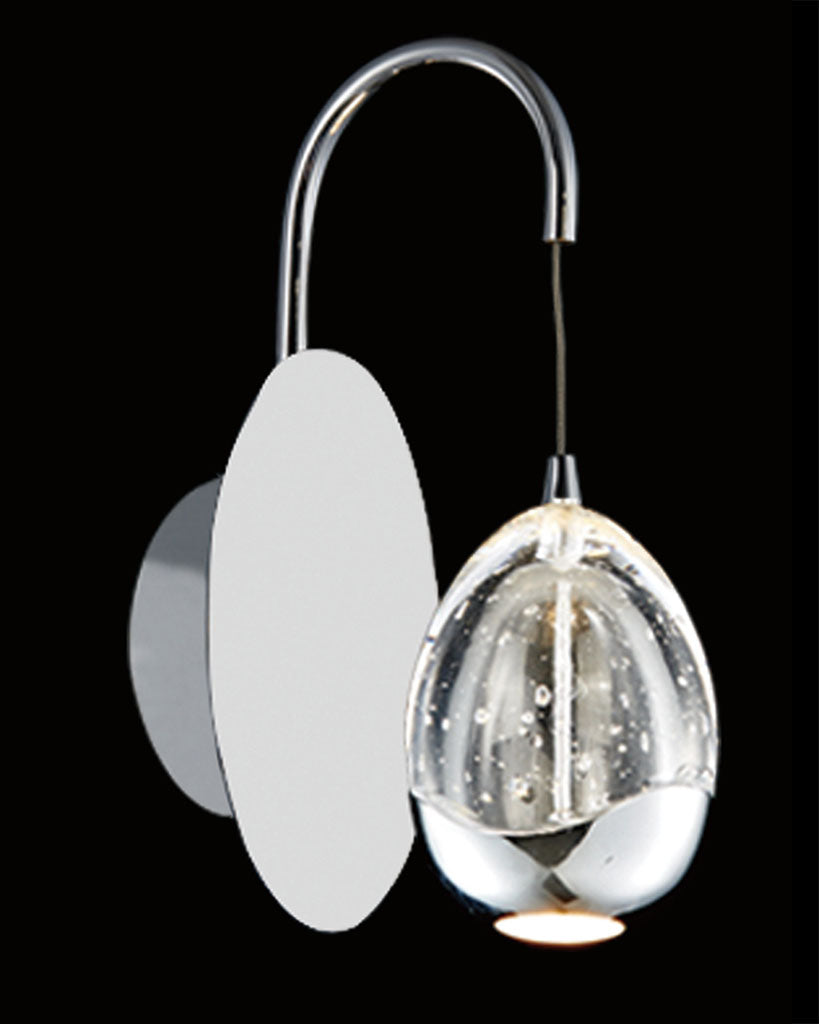 Terrene 1Lt Wall Chrome terrene wall-lights Bedroom Lounge Kitchen Hallway MB13003023-1A illuminati light